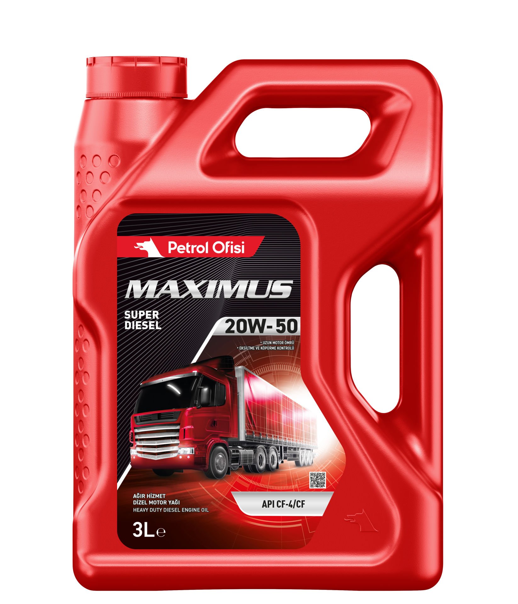 Maximus Süper Diesel 20W/50 4X3 Lt Koli