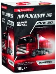 Maximus Süper Diesel 20W/50 18 Lt Tnk
